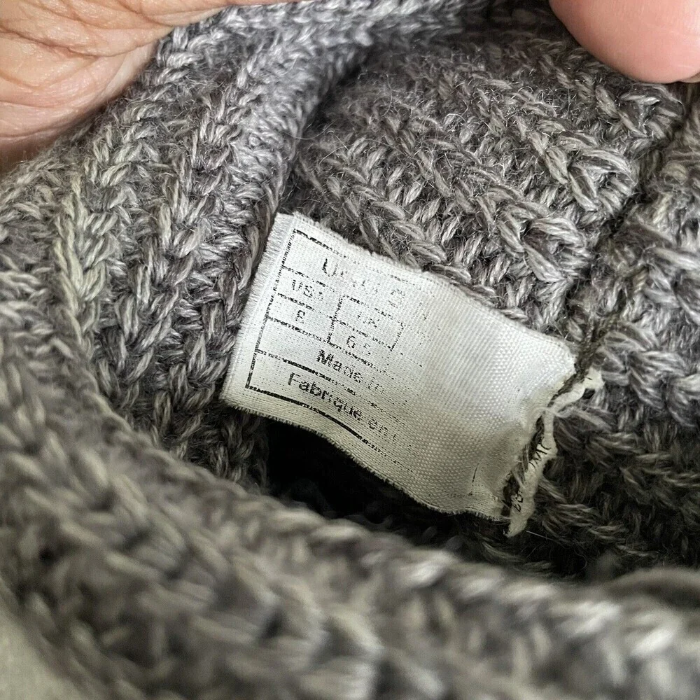 UGG Australia Boots Womens 8 Gray Classic Cardy Tall Knit Winter 5819 Fold Over